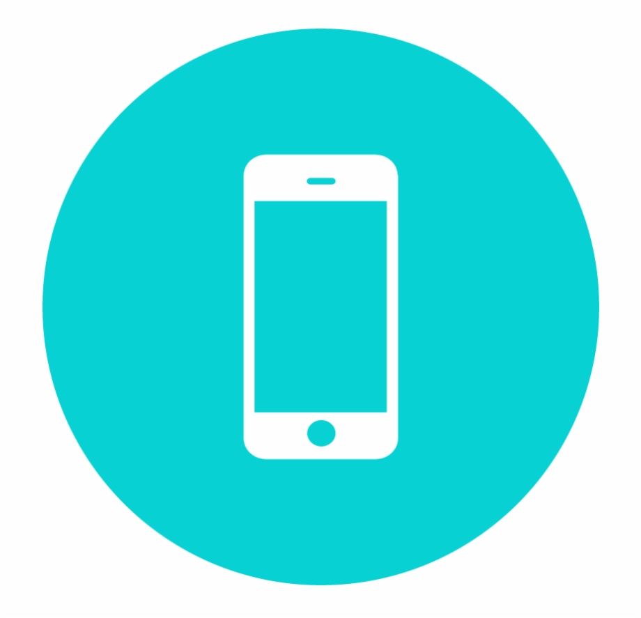 10 103323phone Icons Teal Mobile App Icon Transparent Backgroundpng