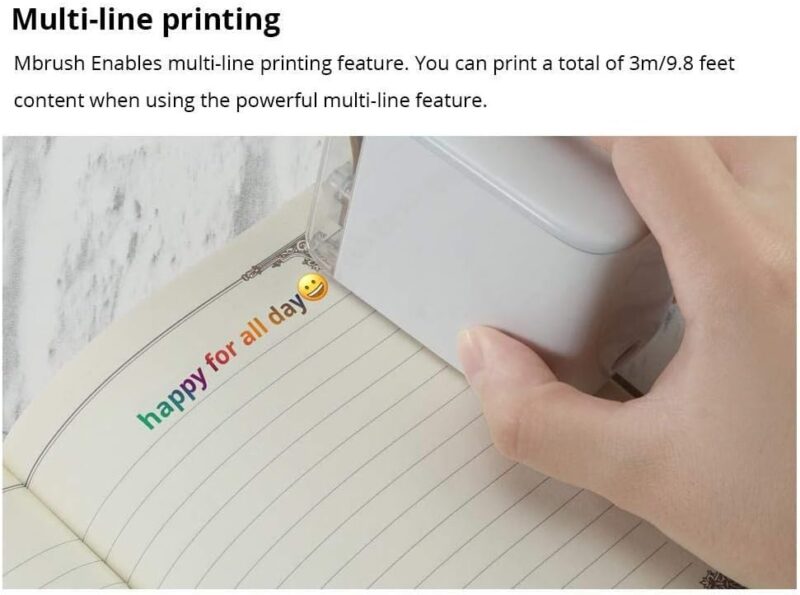 Mbrush Handheld Color Printer